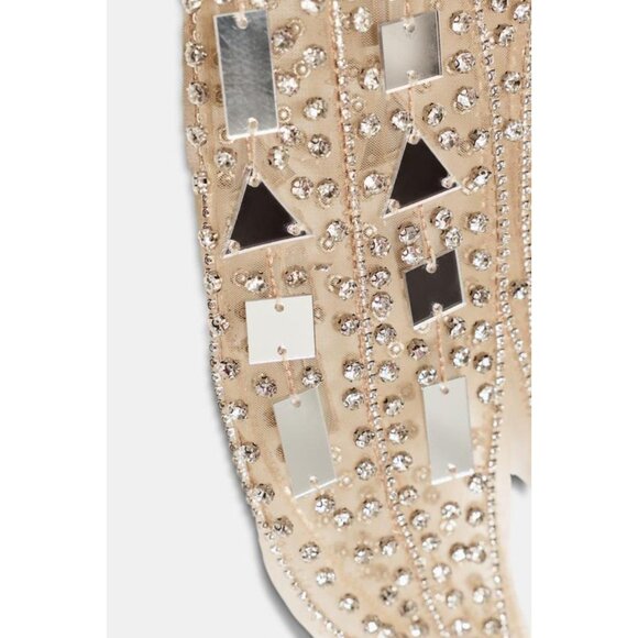 ZARA SEQUIN MIDI SKIRT - Picture 6 of 6